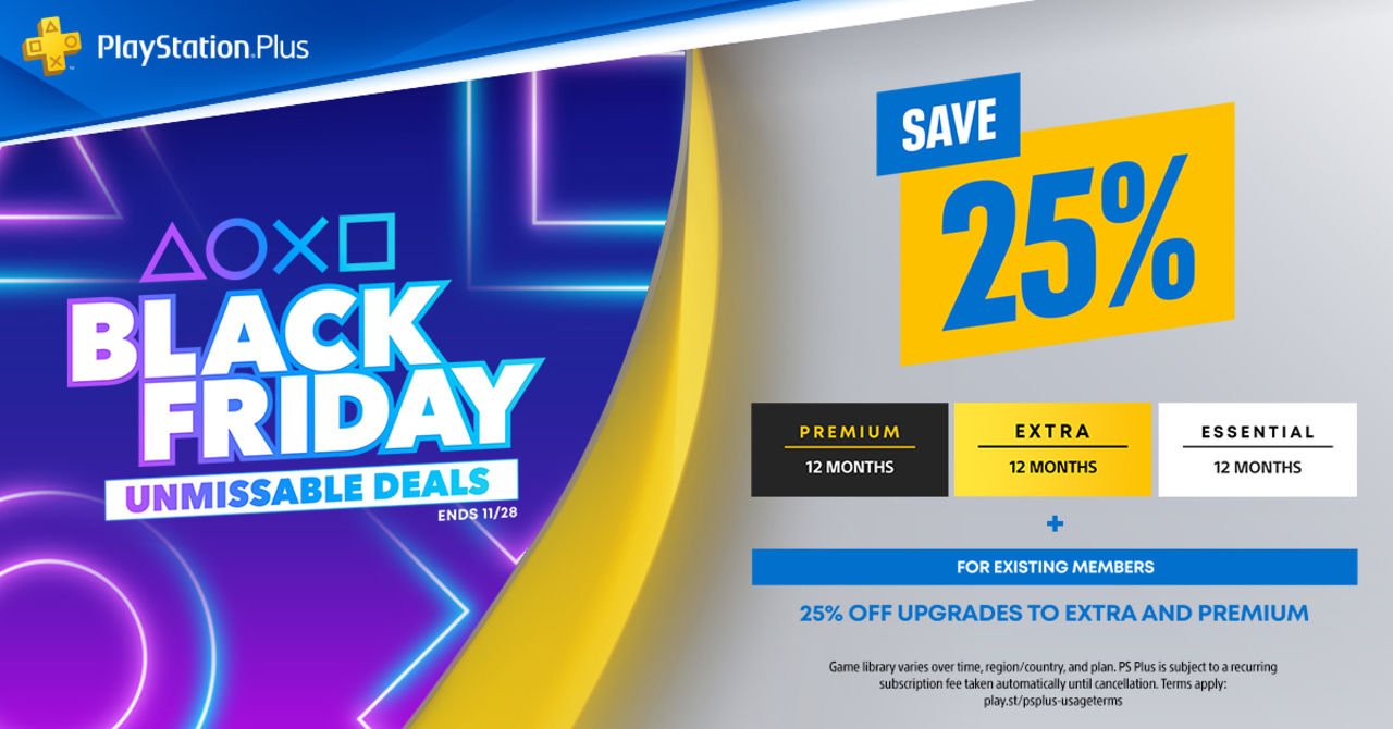 Black Friday-rea för PlayStation Plus