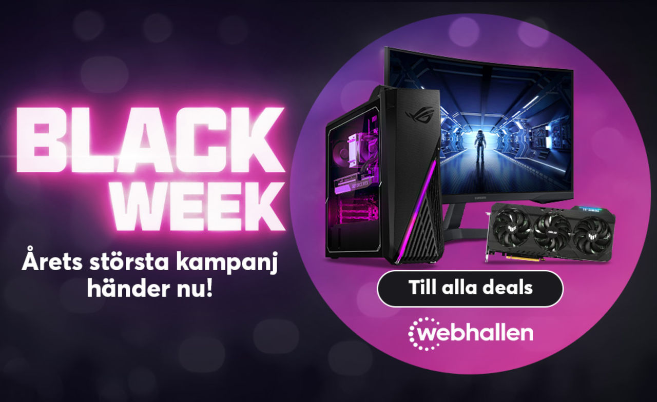 Webhallen kickar igång Black Week 2022
