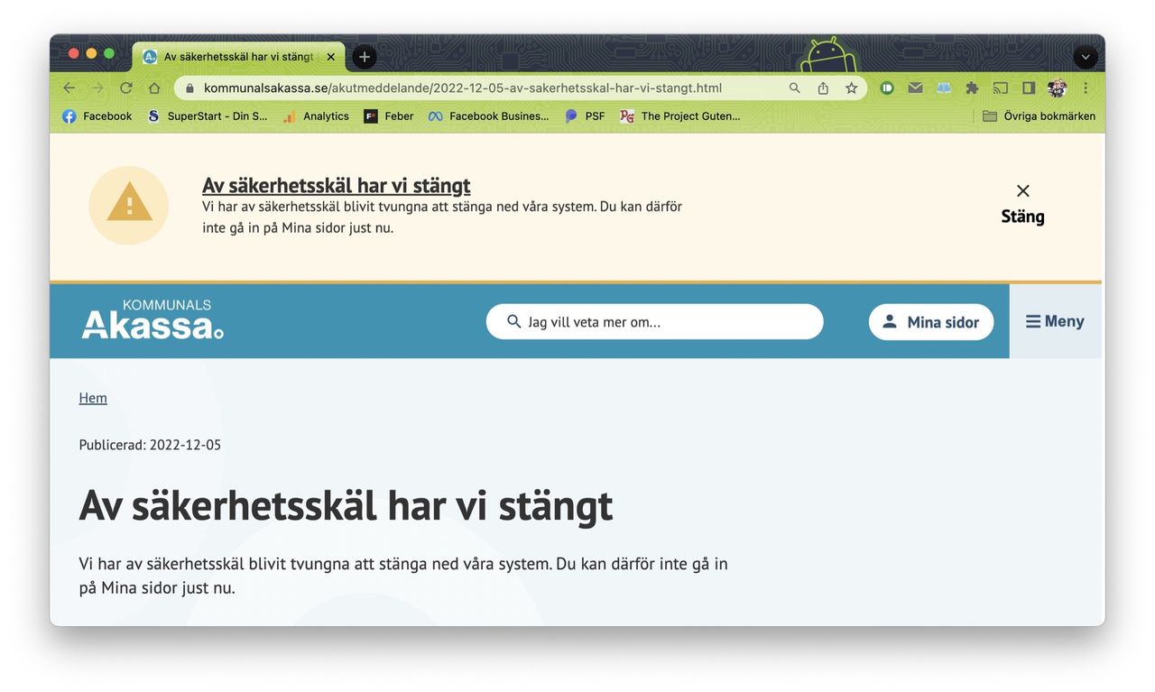 A-kassepengar försenas efter hackerattack