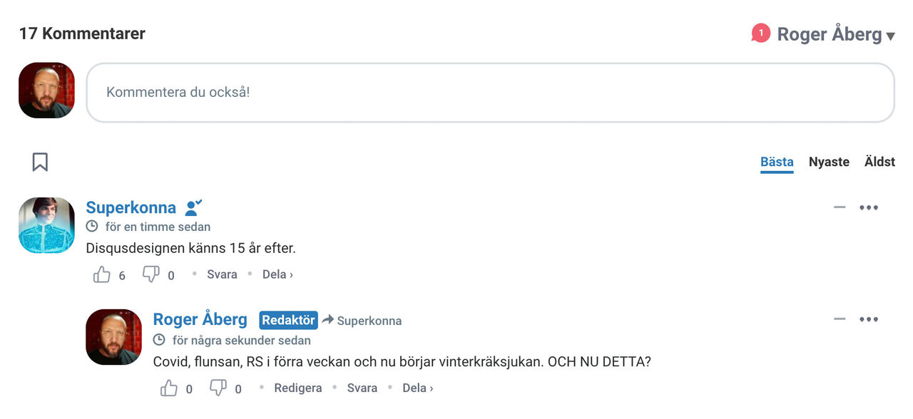 Disqus har uppdaterat designen