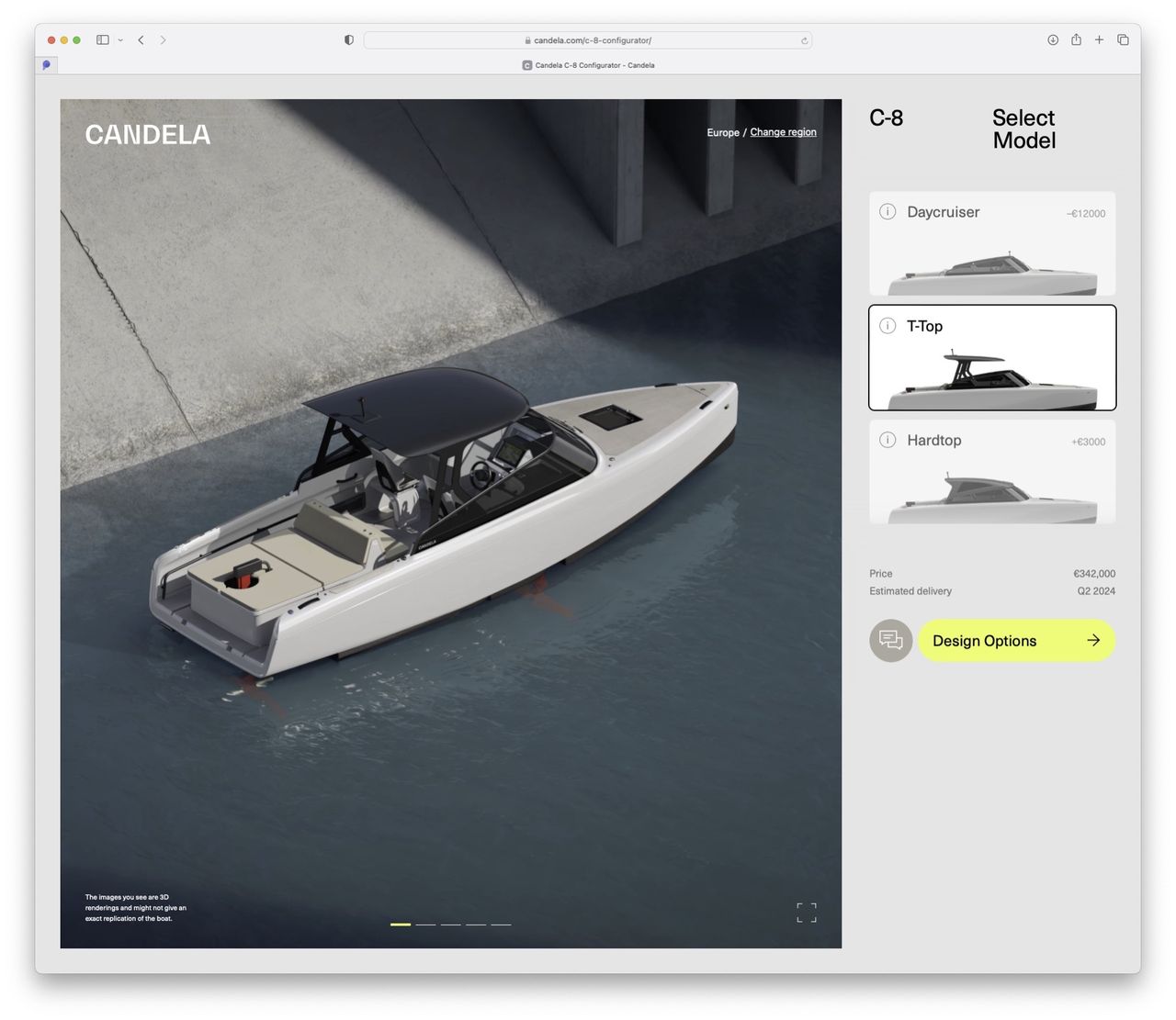 Nu kan du bygga upp din Candela C-8