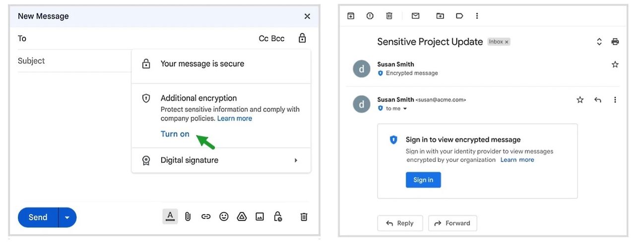 Google börjar testa end-to-end-kryptering i Gmail