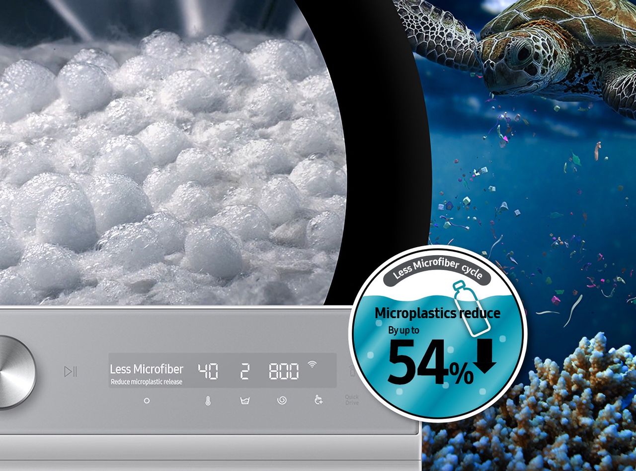 Samsungs tvättmaskiner ska stoppa mikroplaster