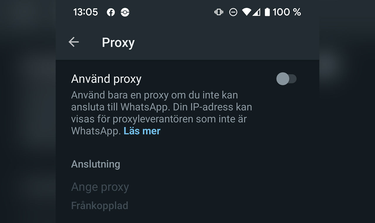 WhatsApp får proxy-stöd