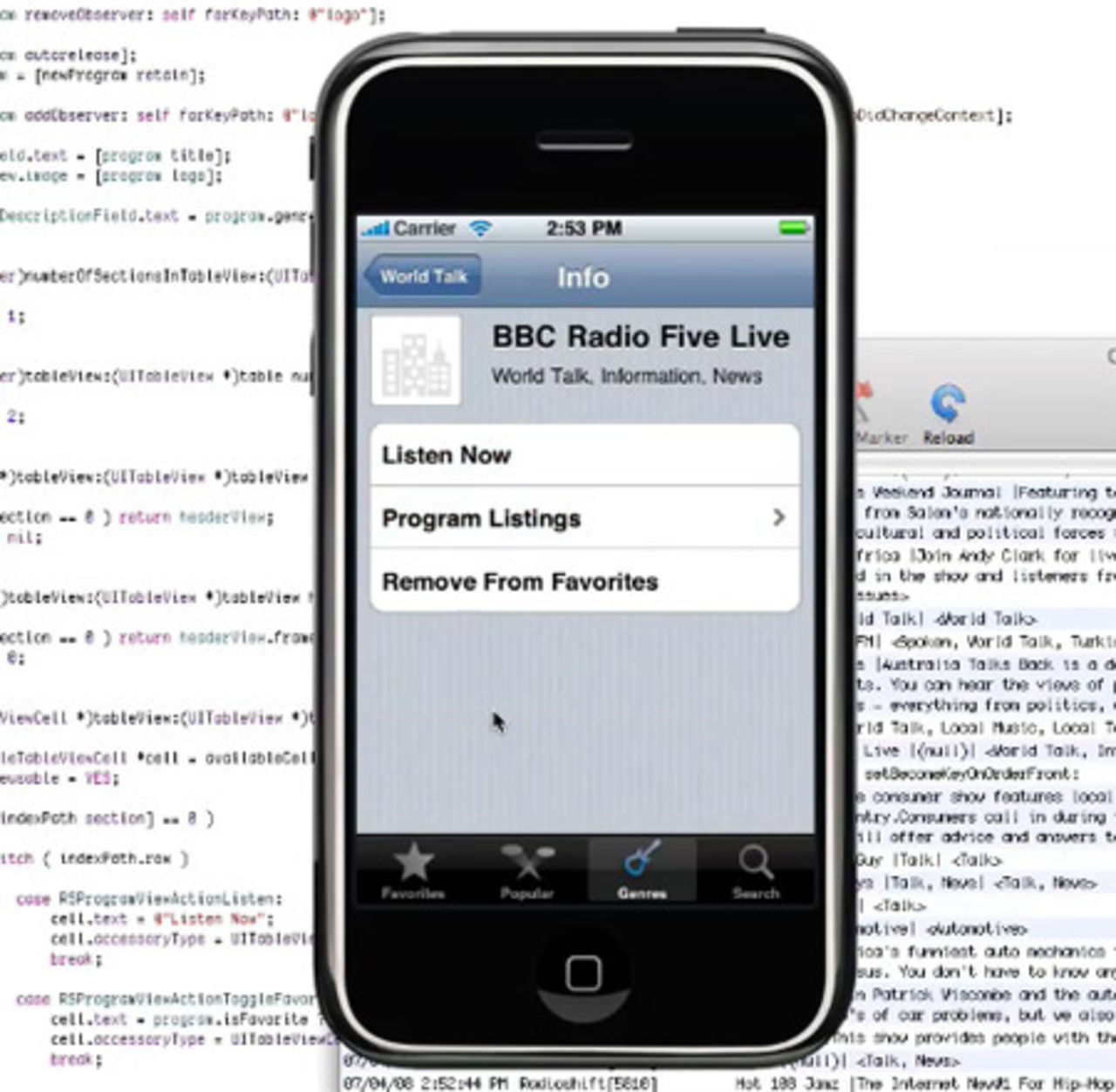 RadioShift Touch fixar radio till iPhone/iPod touch
