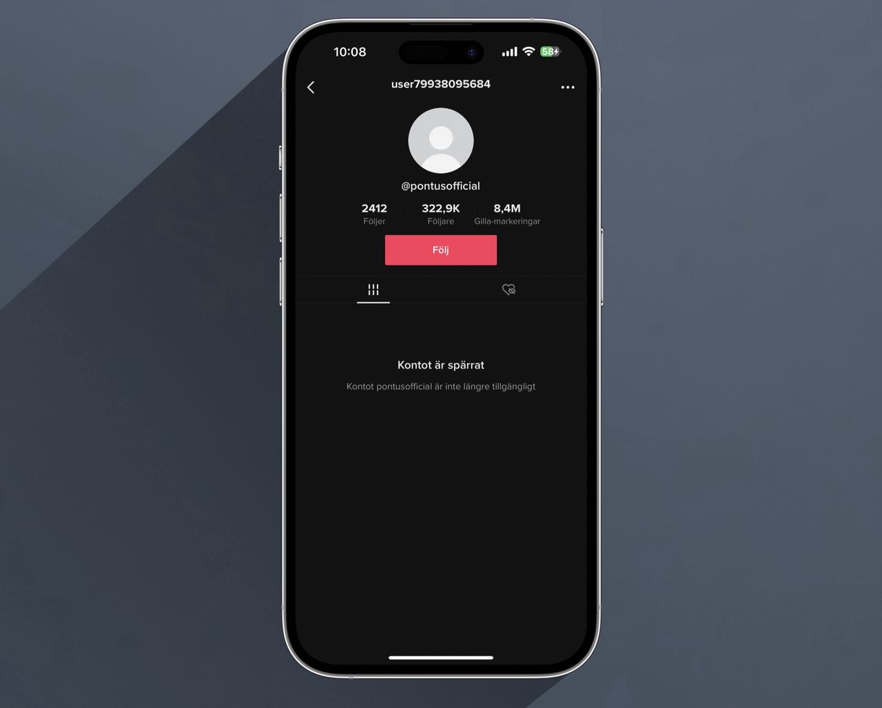 Pontus Rasmusson försvinner även från TikTok