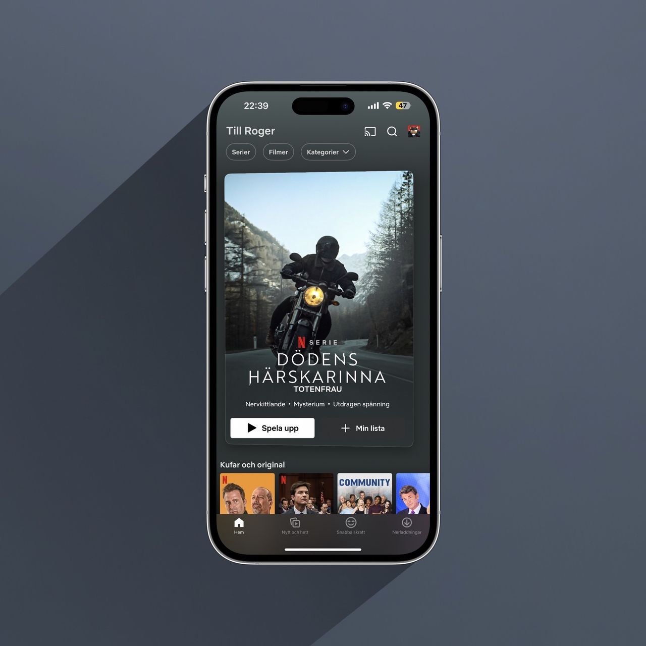 Netflix har fått lite ny form på mobilen