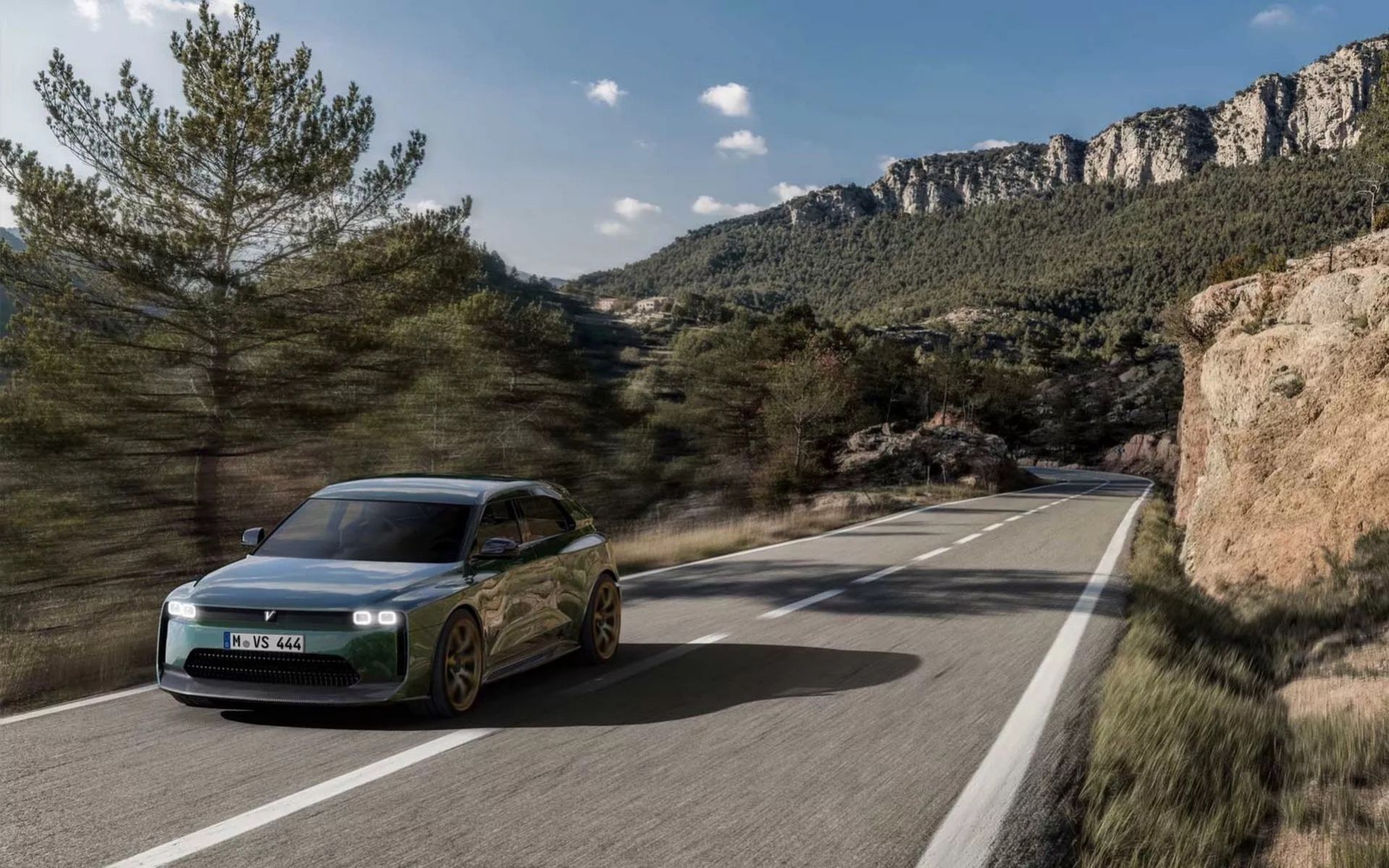 Vanwall visar renderingar på eldriven personbil