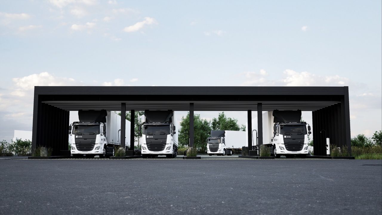 Einride ska bygga laddplatser för ellastbilar