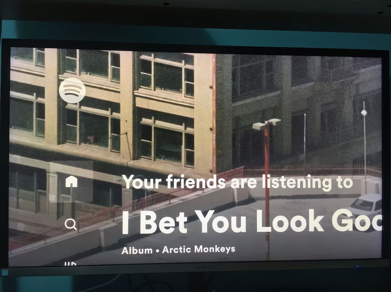 Spotify verkar se sådär ut på Android TV just nu
