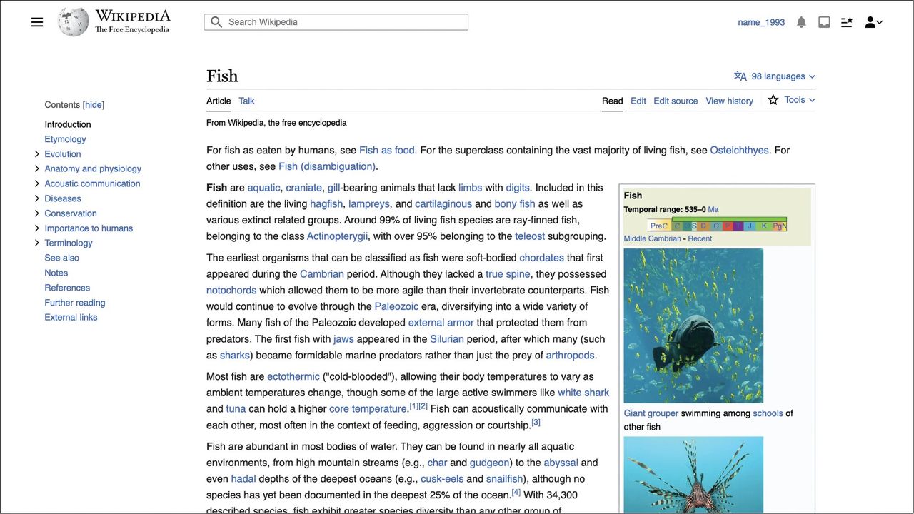 Wikipedia visar upp ny design