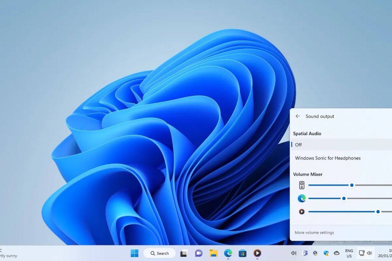 Windows 11 verkar få nytt gränssnitt för ljudkontroll