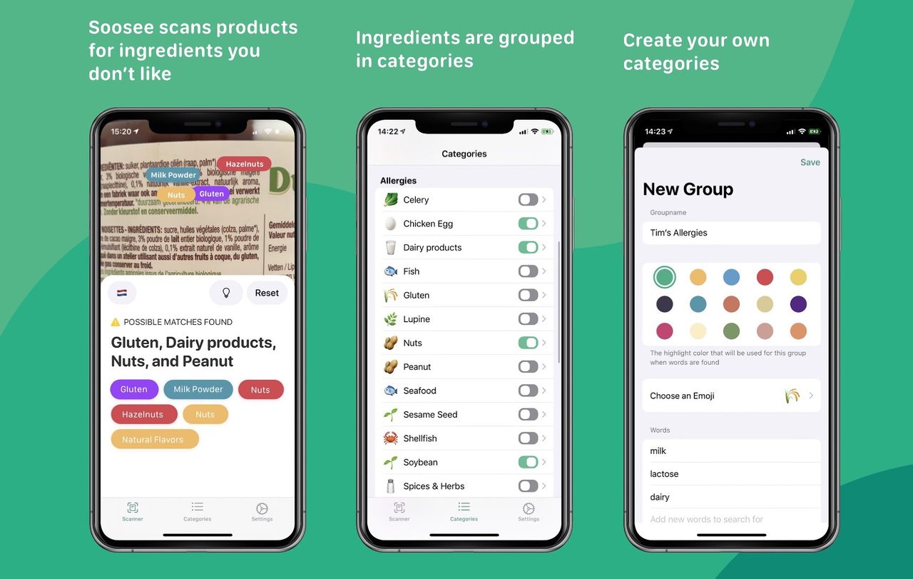 Appen Soosee kan skanna innehållsförteckningar 