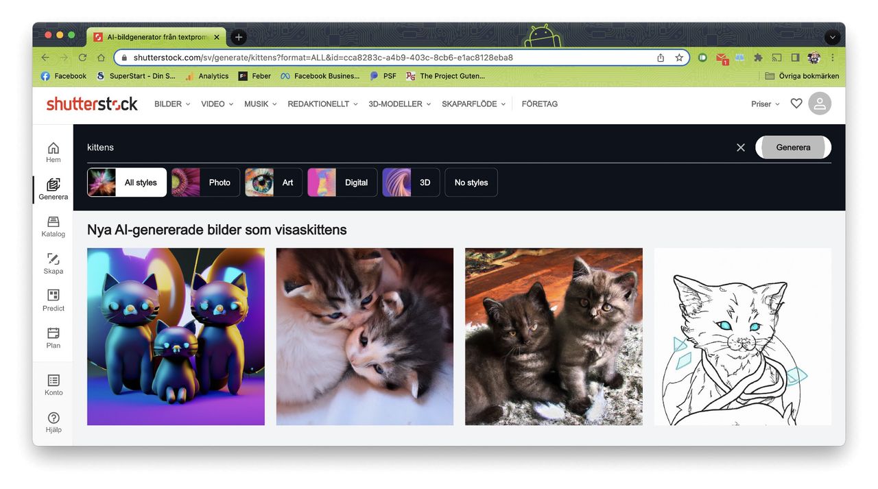 Shutterstock släpper text-till-bild-AI