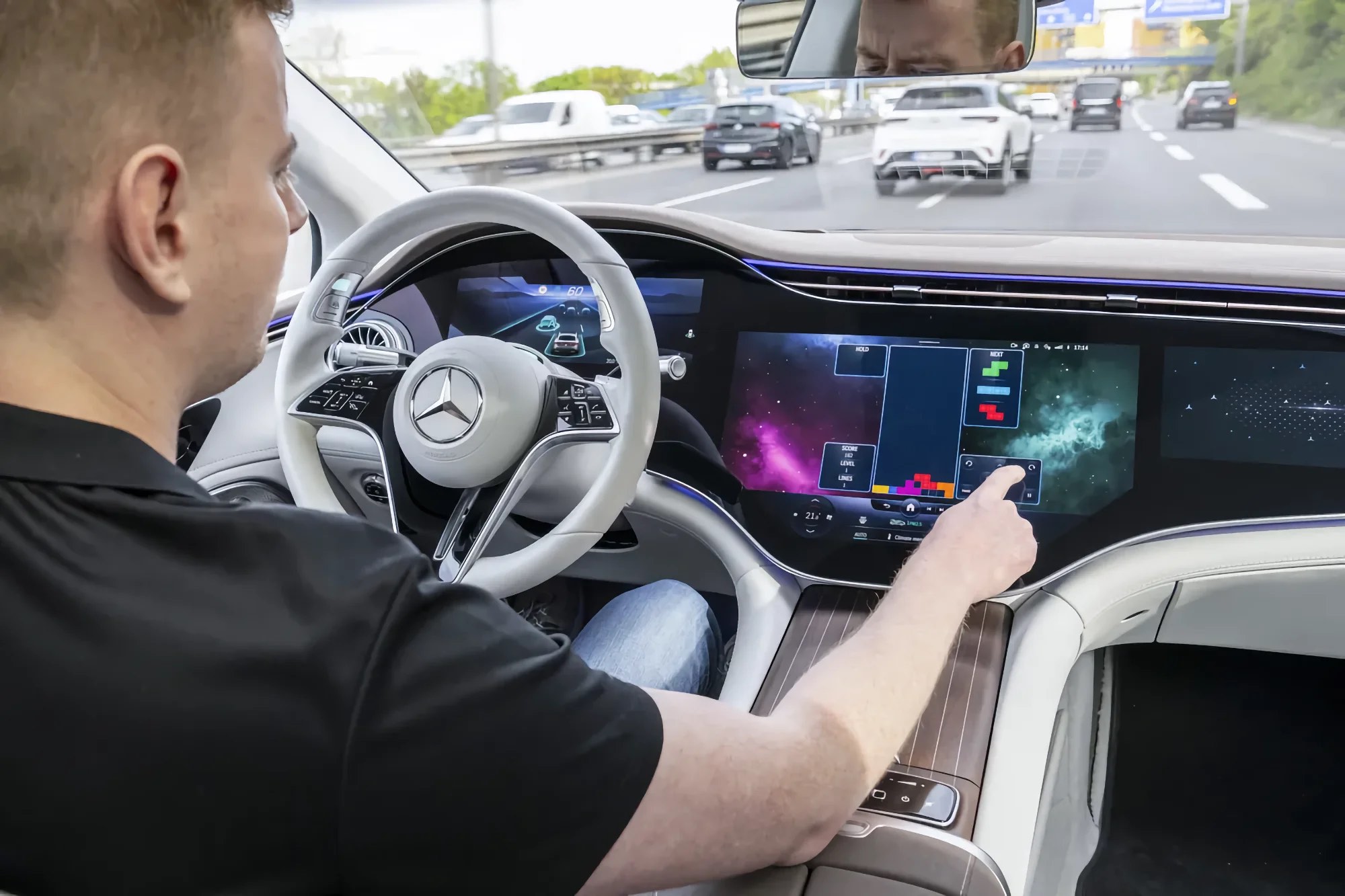 Mercedes-Benz is the first in the United States with Level 3 autonomous driving.  Play Tetris while sitting in the driver’s seat.
