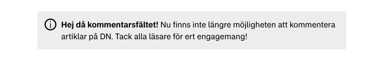 DN stänger ner sitt kommentarsfält