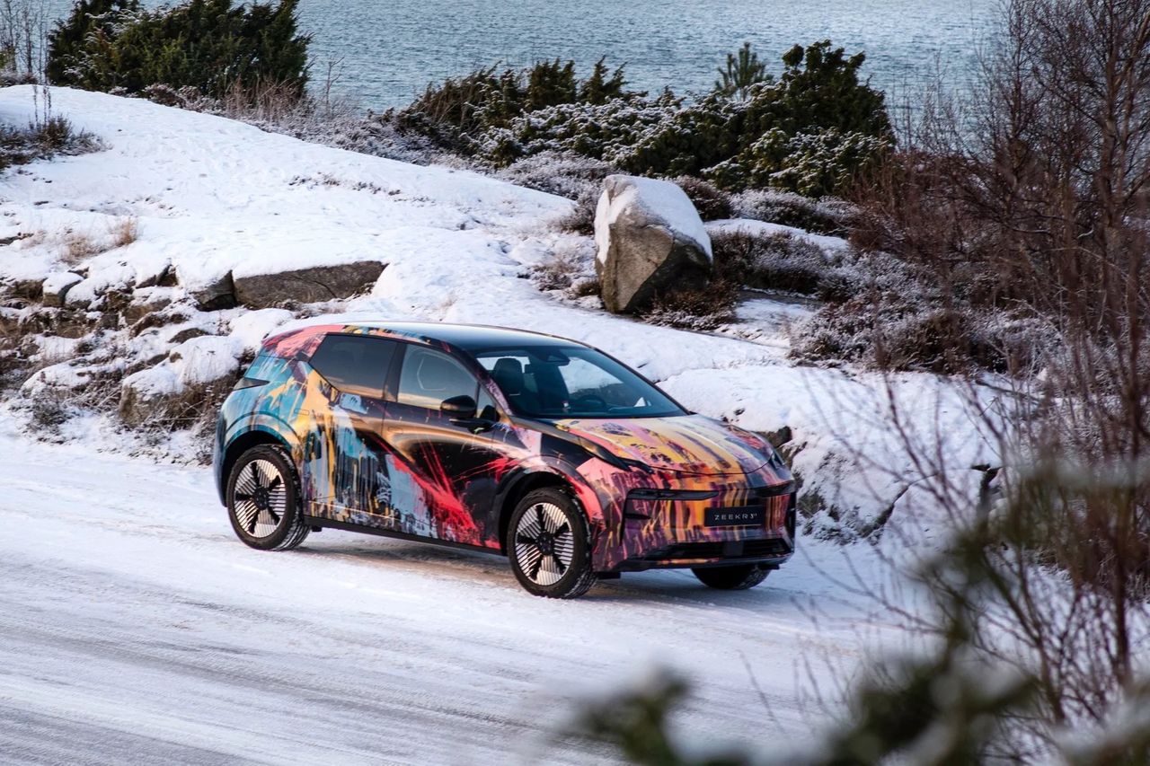 Zeekr testar nya elbilen i Sverige