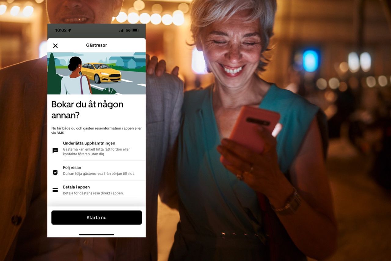 Uber lanserar funktionen gästresor