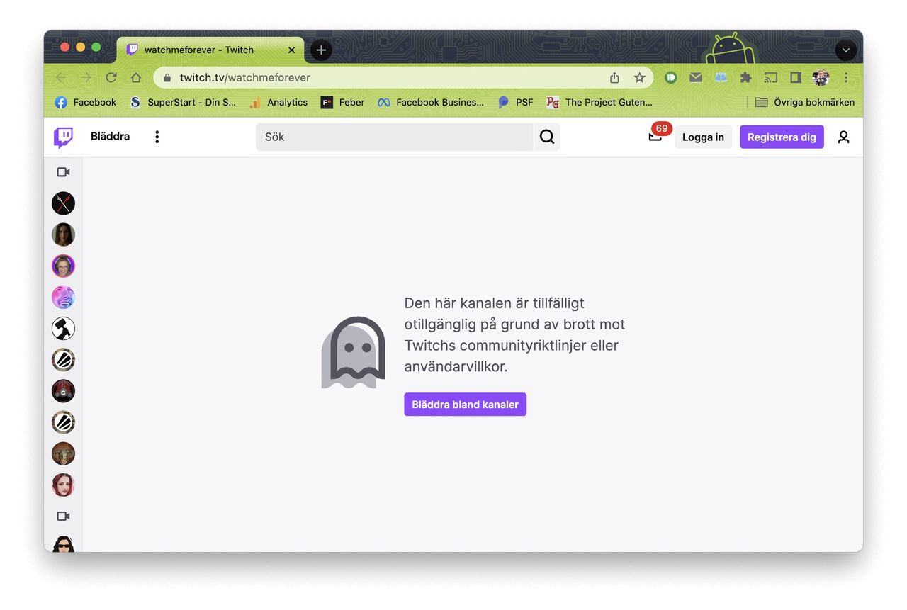 AI-genererad sitcom temporärt portad från Twitch