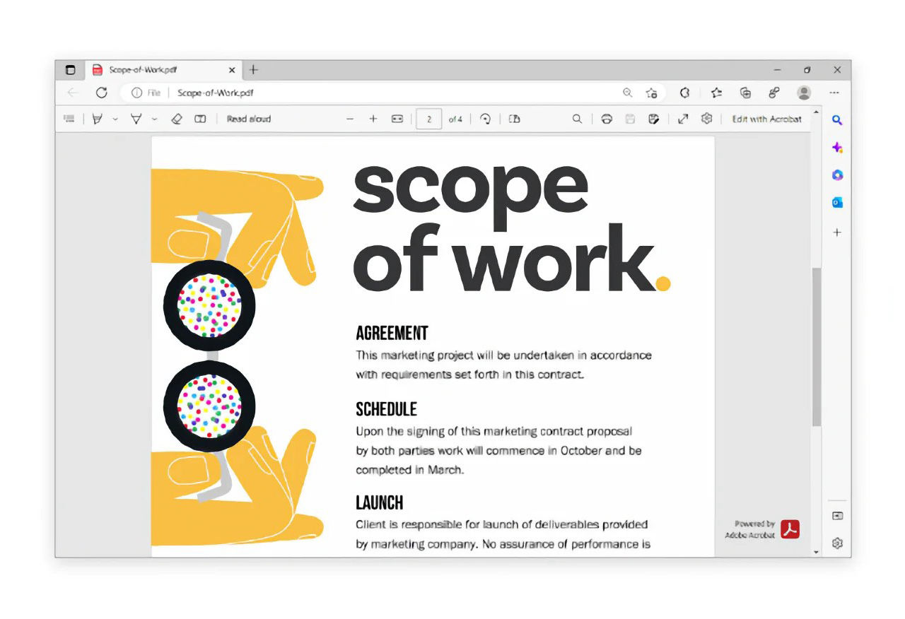 Adobes PDF-läsare kommer till Microsoft Edge