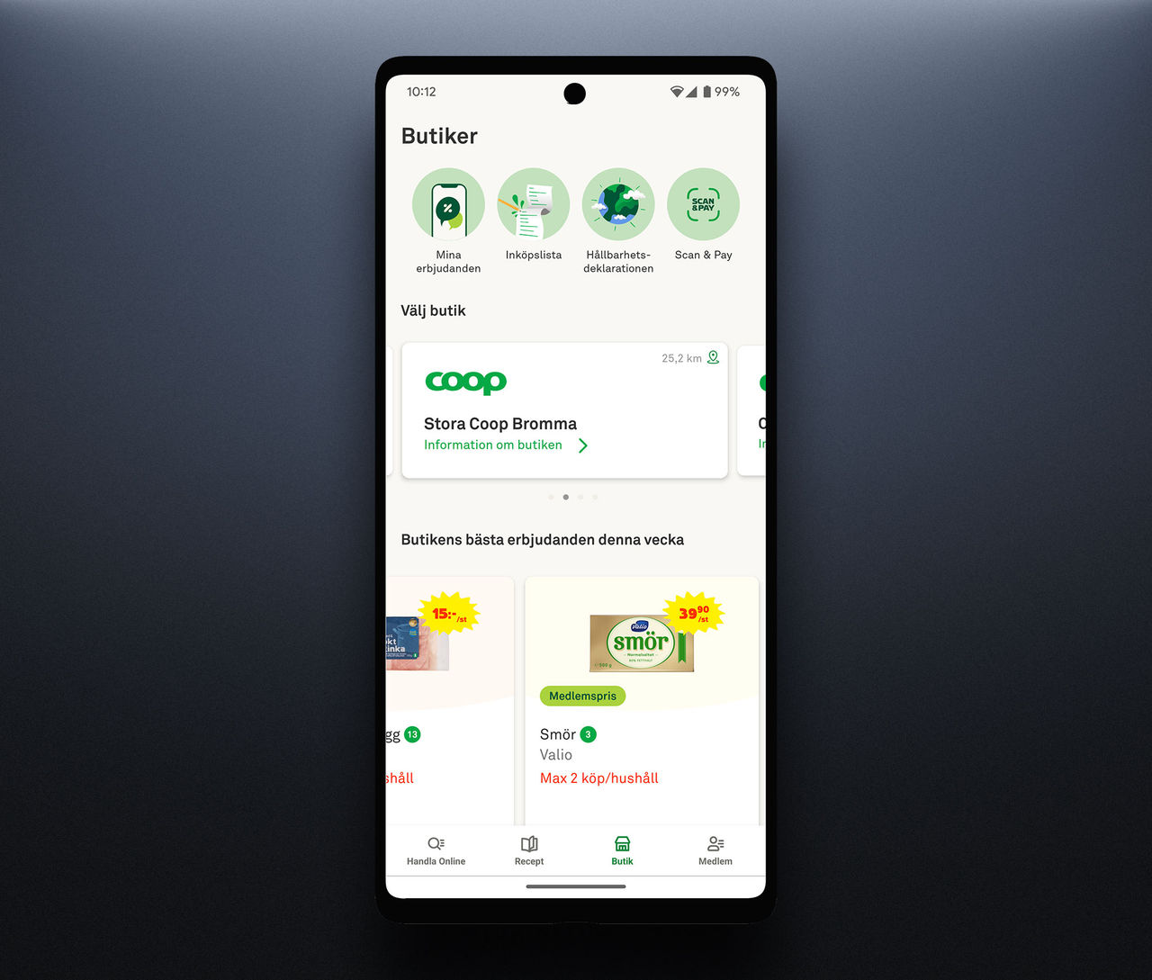 Scan & Pay flyttar in i Coop-appen