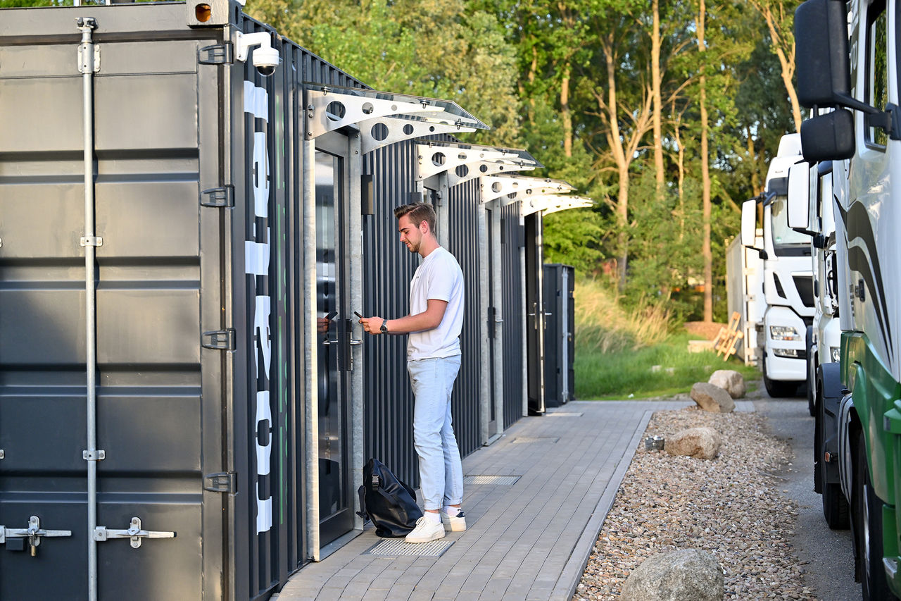 Mikrohotell för yrkeschaufförer
