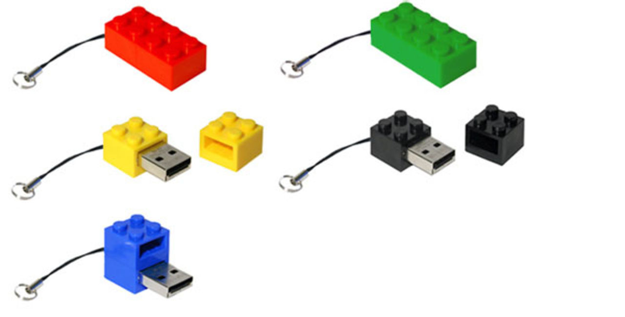 Zip Zip gör LEGO-usb-minnen