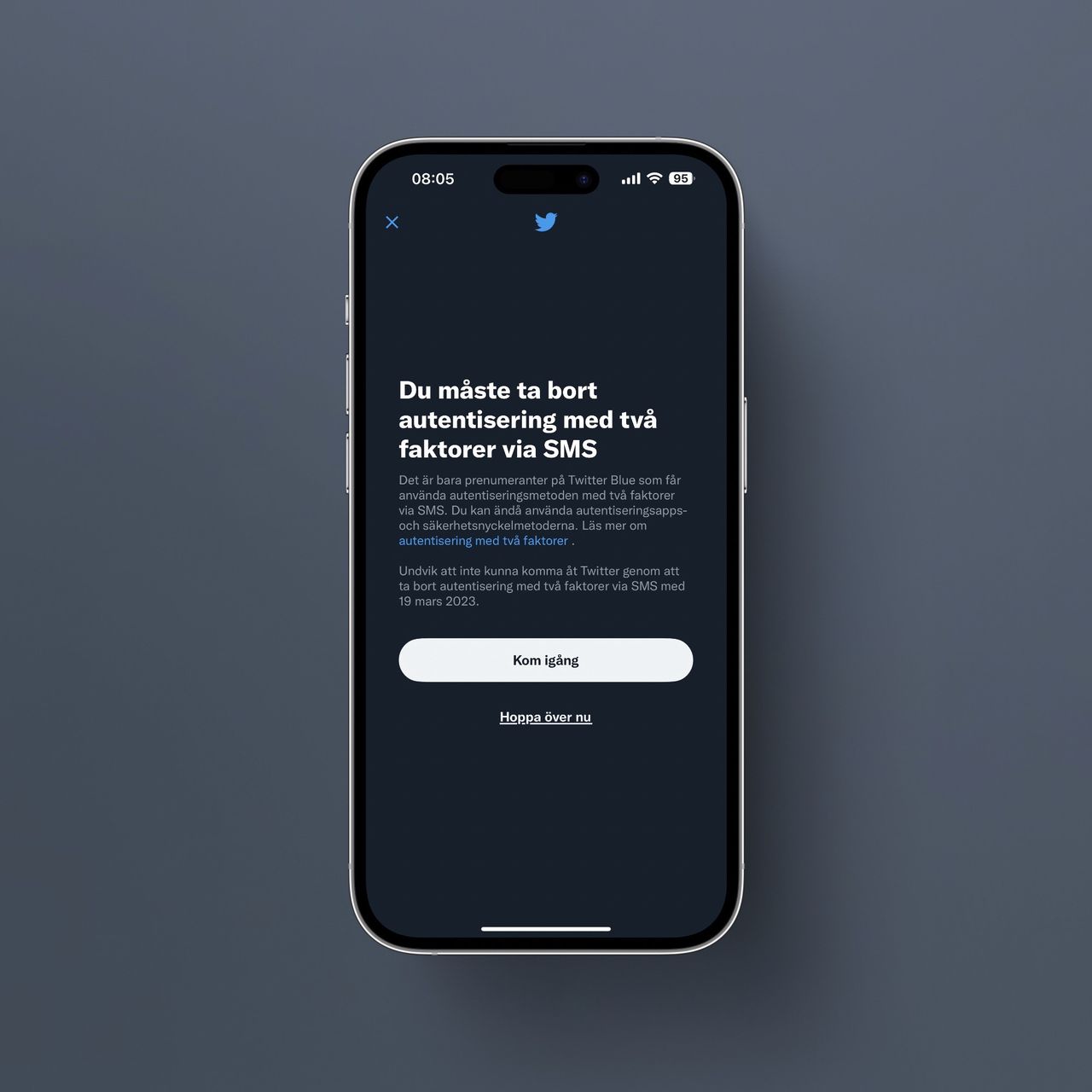 Twitter börjar ta betalt för tvåfaktorsautentisering 