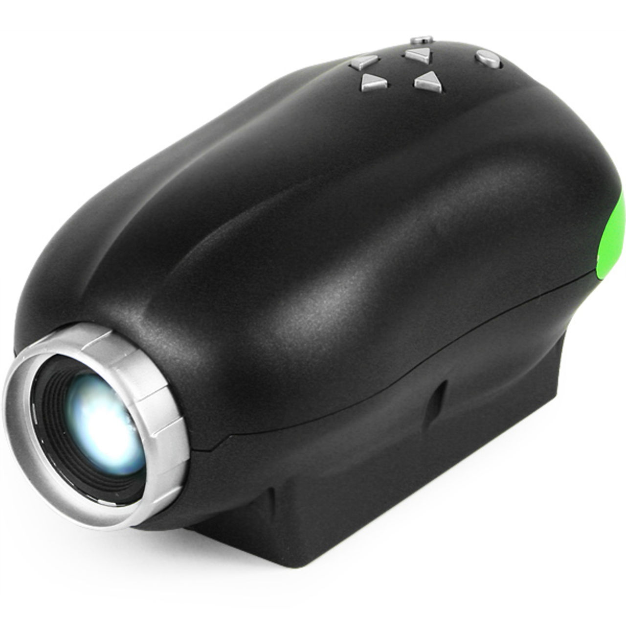 Mini-projektor som tar SD-kort