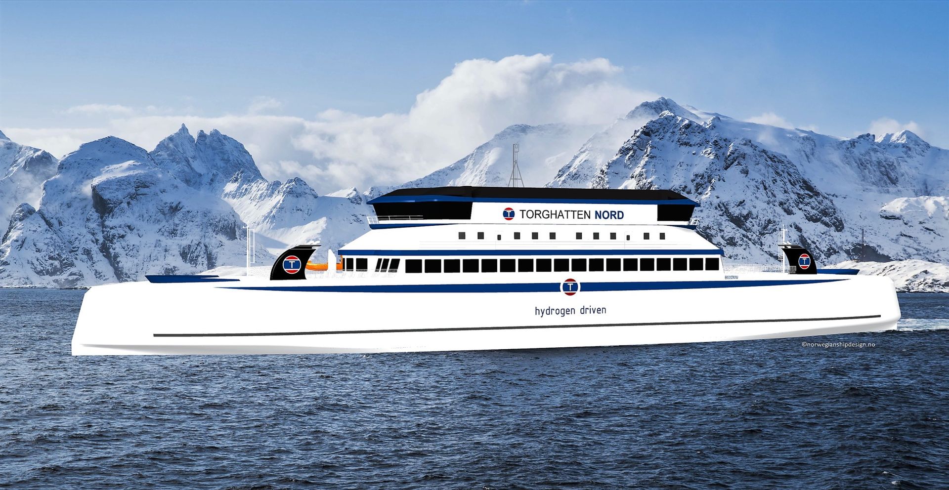 Norskt rederi beställer två vätgasdrivna färjor
