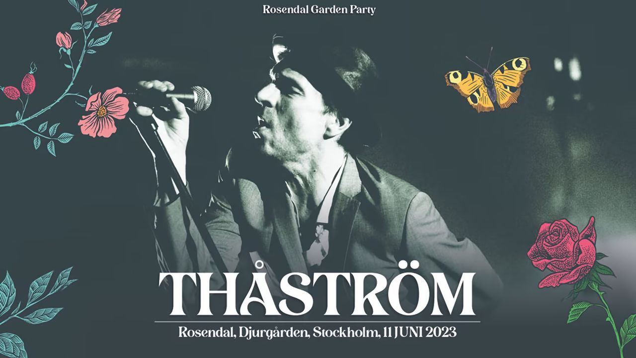 Thåström kommer till Rosendal Garden Party