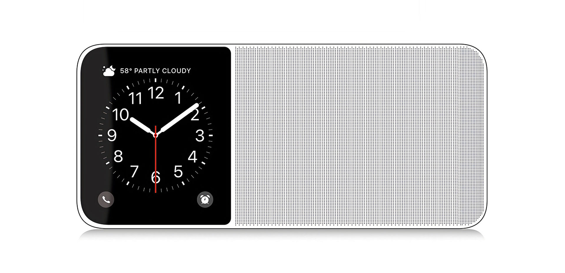 Koncept på liten HomePod med skärm
