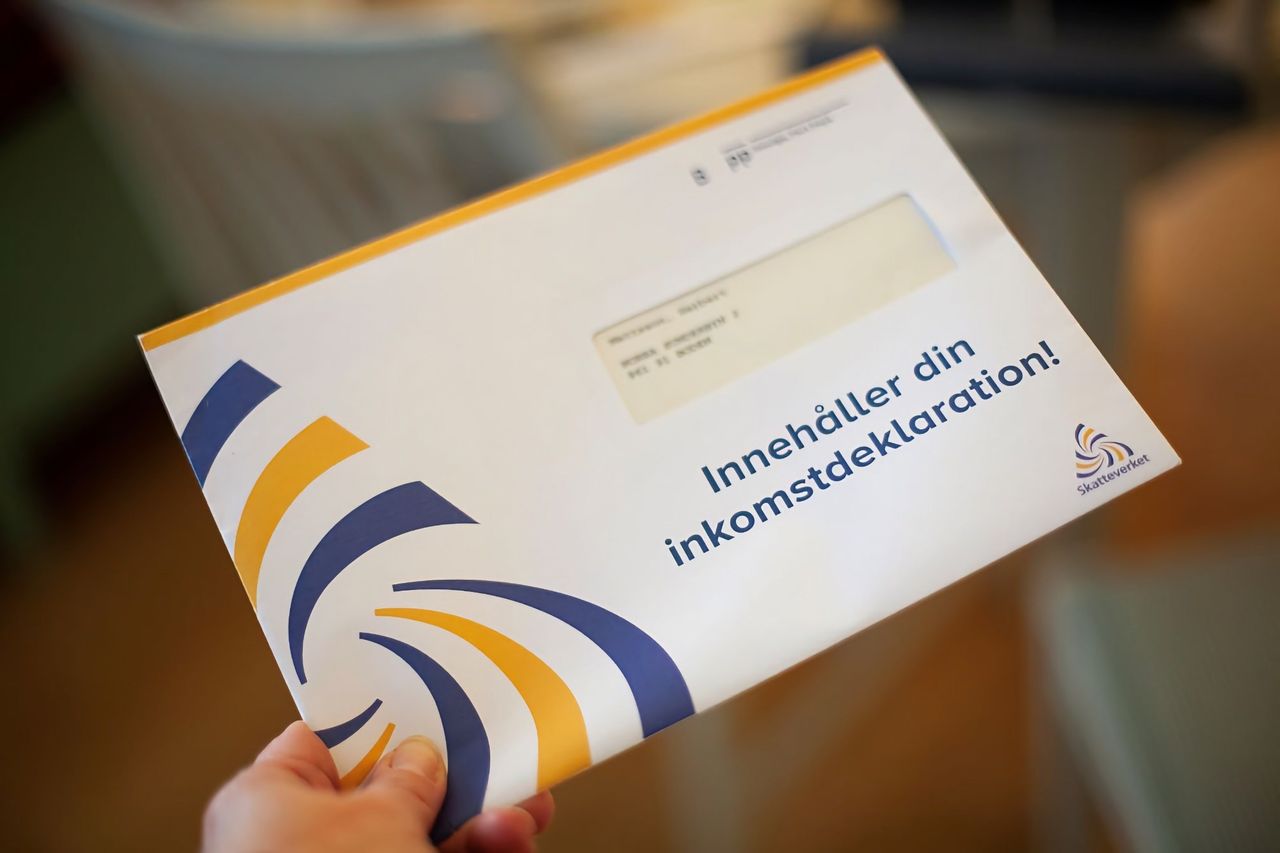 I år kommer deklarationen i ett papperskuvertet