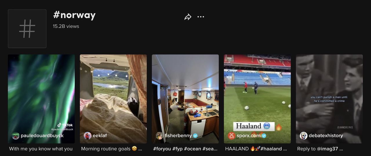 Norges regering får inte heller använda TikTok