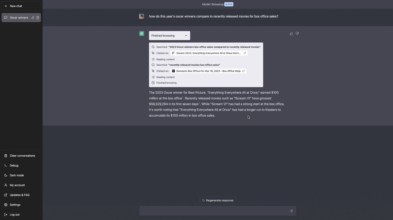 OpenAI släpper tillägg till ChatGPT