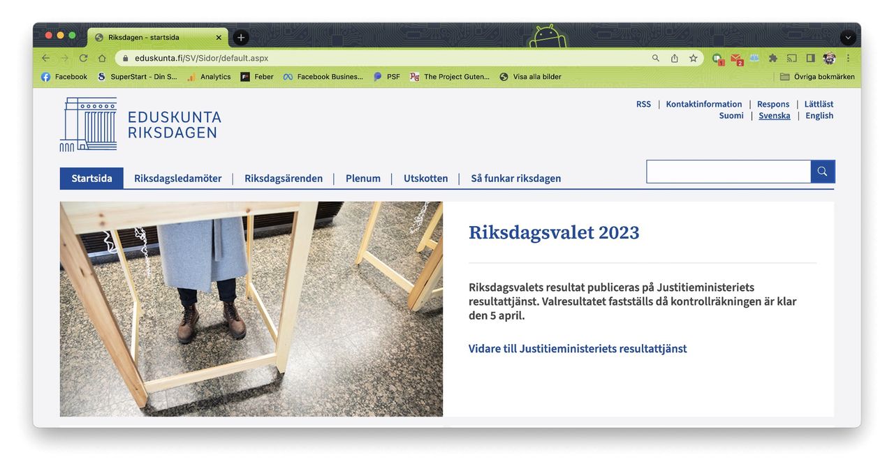 Finlands riksdag utsatt för överbelastningsattack