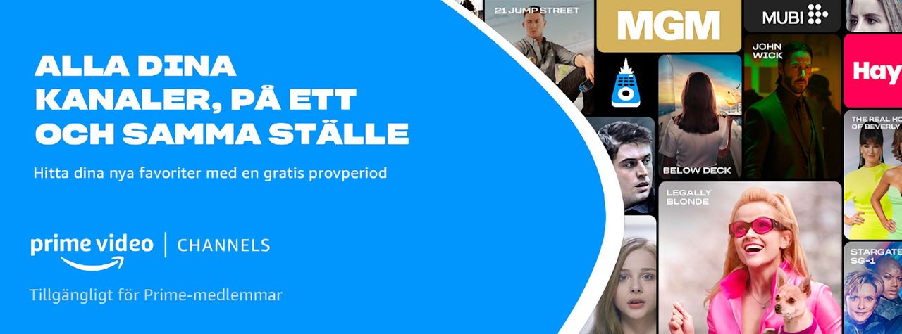 Amazon Prime Video lanserar kanalprenumerationer
