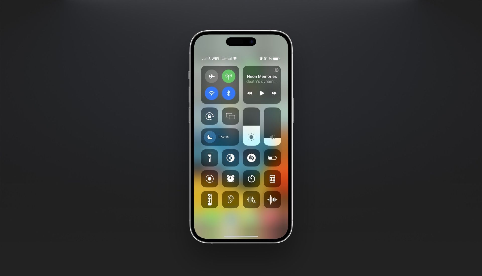 iOS 17 ryktas få ett omdesignat kontrollcenter