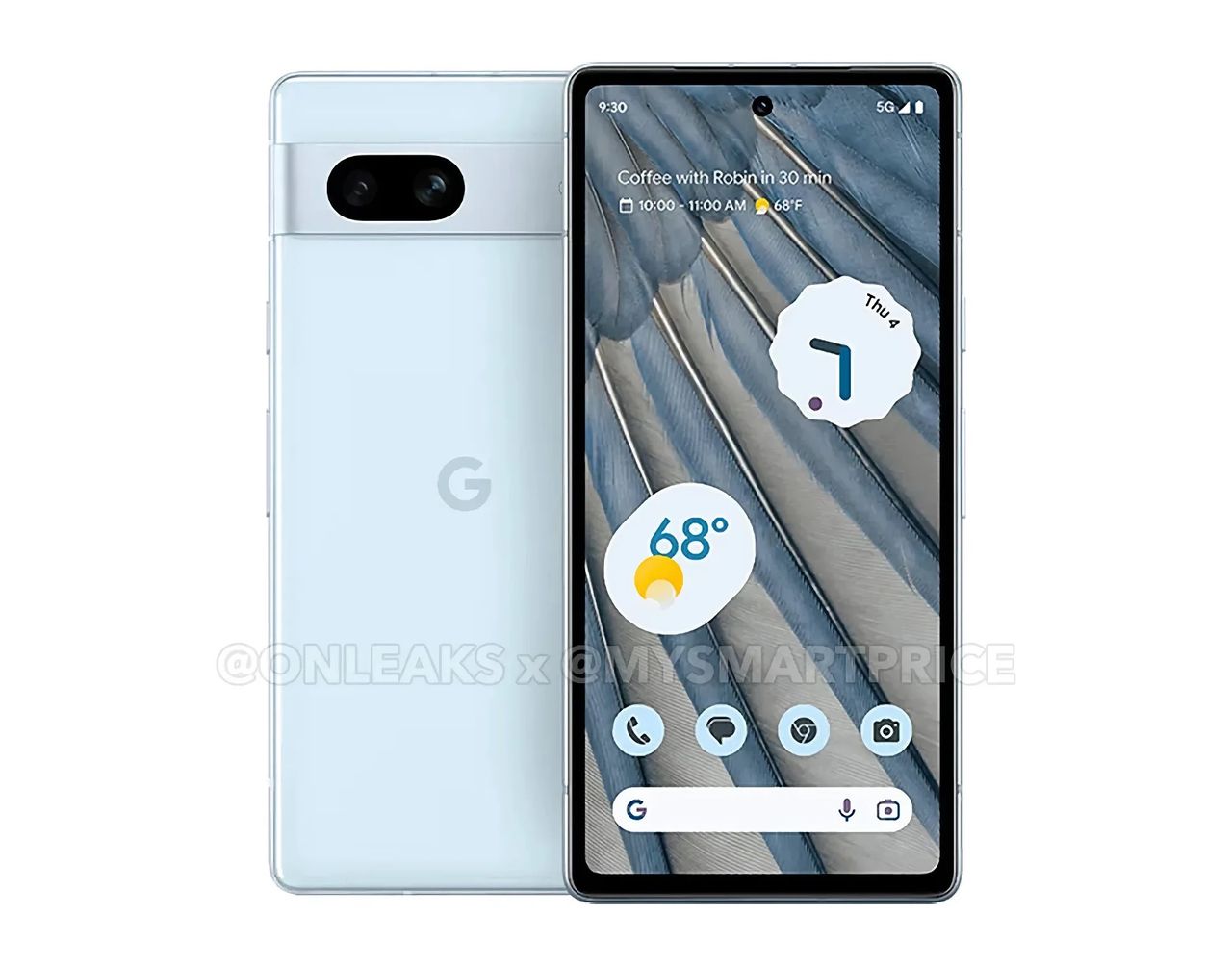 Pressbilder på Googles kommande Pixel 7A läcker
