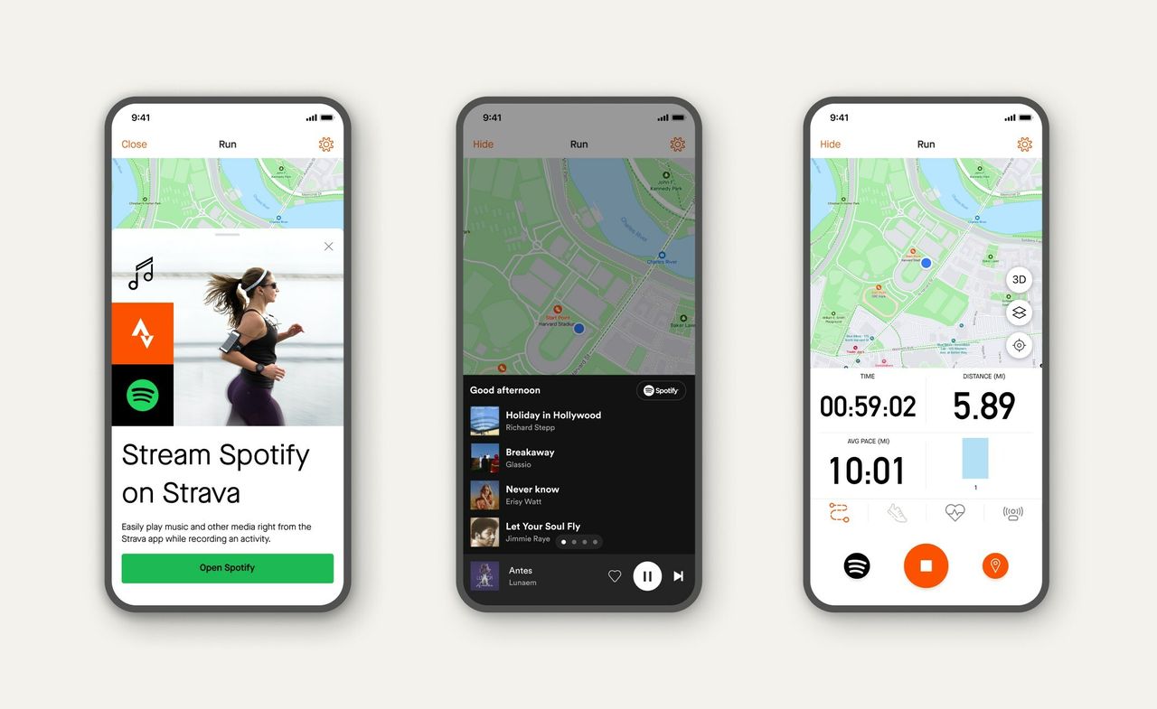 Strava får Spotify-integrering