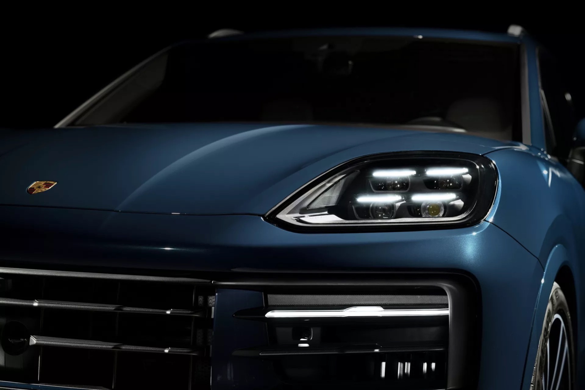 Here is the face of the updated Porsche Cayenne.  Premiere April 18th.