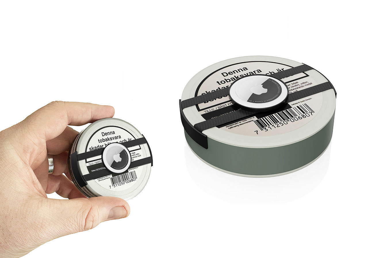 Håll koll på snusdosan med Airtag-hållare