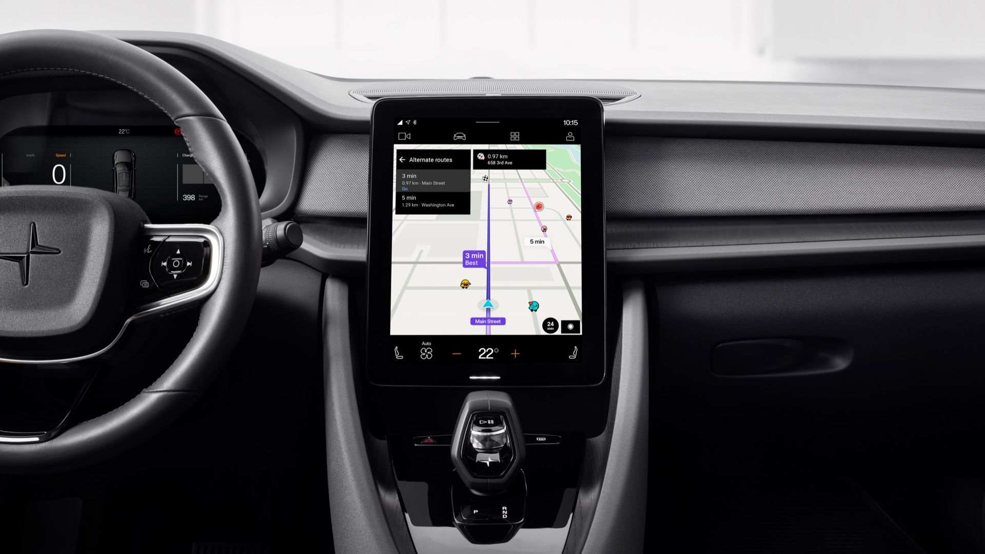 Nu finns Waze även för Polestar och Volvo