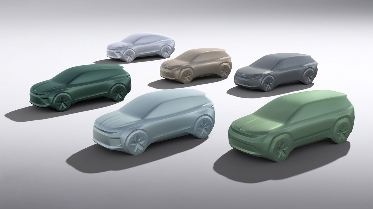 Skoda förhandsvisar sex kommande elbilar