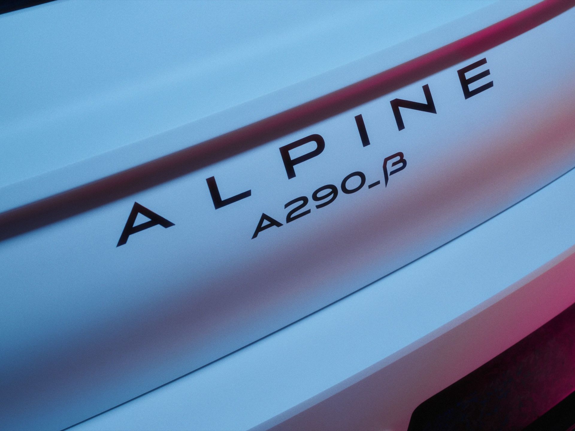 Alpine teasar eldriven city-sportbil