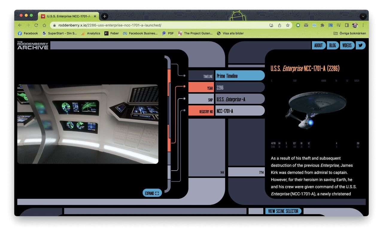 Kolla in kommandobryggan på alla Starship Enterprise