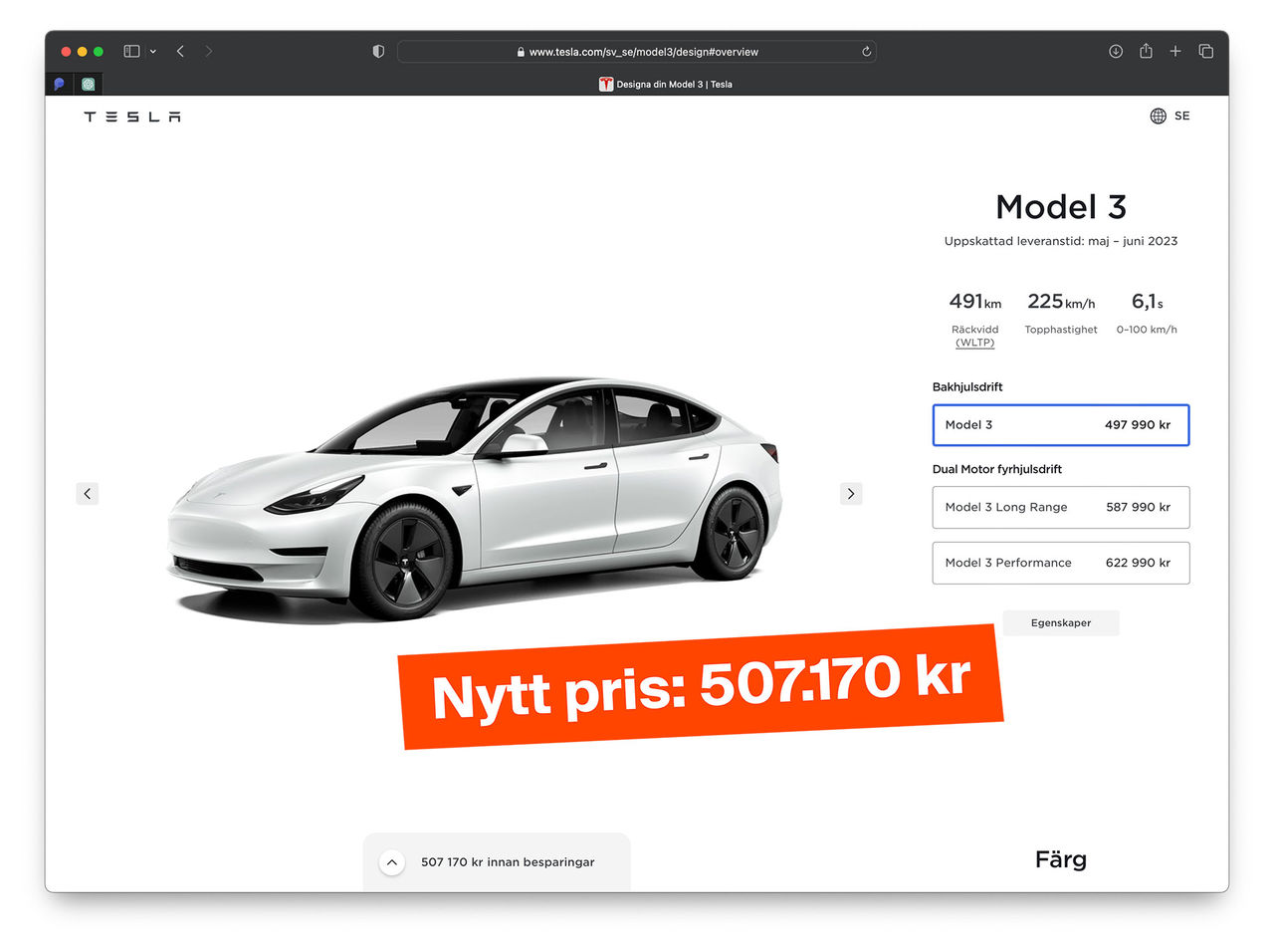 Tesla ska sluta fula sig med priserna i Sverige