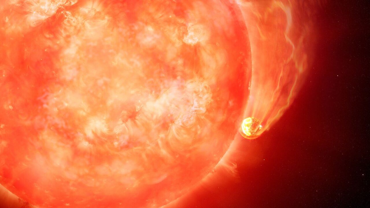 Astronomers observe star devouring planet