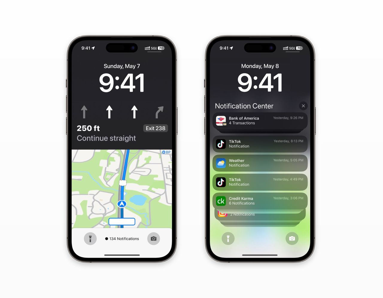 Improved lock screen navigation in iOS 17