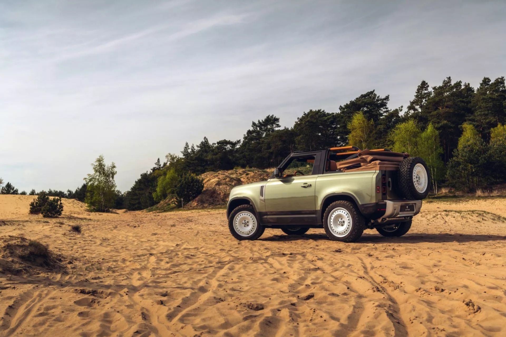 New Land Rover Defender as a convertible